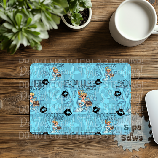Designer The Glass Slipper Sublimation Mouse Pad
