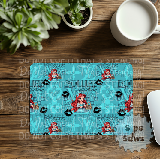 Designer Mermaid Sublimation Mouse Pad